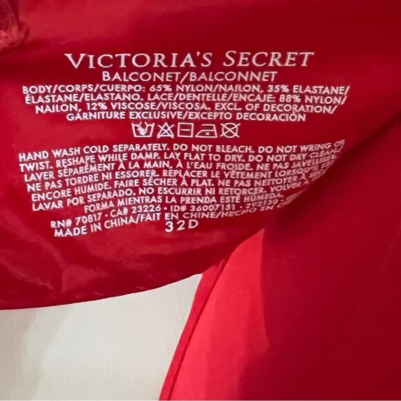 Victoria's Secret Metallic Lace Satin Balconette Bra - Picture 3 of 3